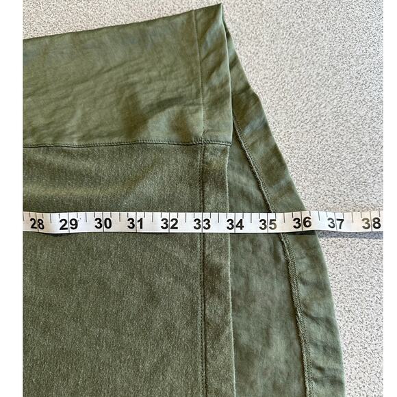 Saturday Sunday Anthropologie Sz M Green‎ Cowl Neck Flowy Dress Stretchy Rayon - Picture 8 of 13